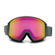 Grey Wolf Ski & Snowboard Goggles (Cherry Lemonade Mirrored Lens)